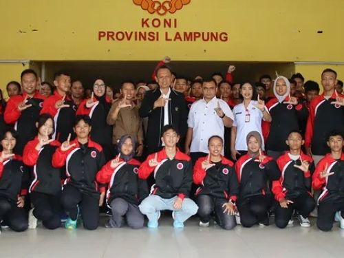 Ketua KONI Lampung Lepas 55 Atlet Hapkido Menuju Kejurnas 2025 di Surabaya