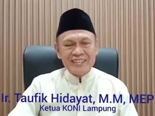 Ketua KONI Lampung Sampaikan Ucapan Selamat kepada Muhammad Husni Peraih Tiga Medali Emas