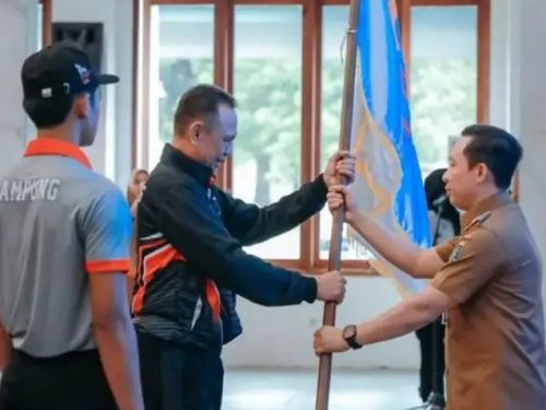 Pemprov Lampung Lepas 80 Atlet Bela Diri Menuju PON Beladiri 2025