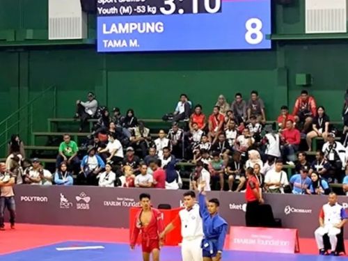 Tama Maulana Abi Melaju ke Perempat Final Sambo PON Beladiri 2025