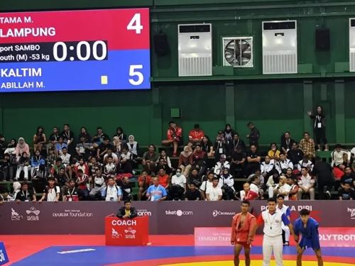 Tama Maulana Abi Tampil Maksimal di Semifinal Sambo PON Beladiri 2025