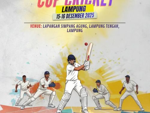 Gubernur Cup Cricket Lampung 2025 Siap Digelar 15–16 Desember