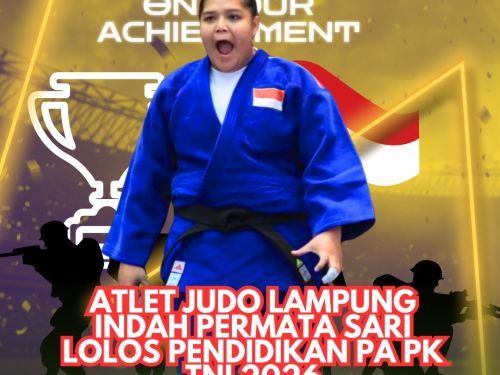 Atlet judo Lampung Indah Permata Sari yang lolos pendidikan Pa PK TNI 2026