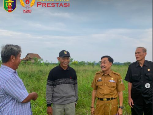 KONI Lampung Lakukan Survei Lokasi Penanaman Pohon Bersama Cabor Se-Lampung