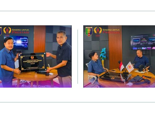 Semangat Transformasi Digital, Pimpinan KONI Lampung Tinjau Kesiapan Studio Podcast