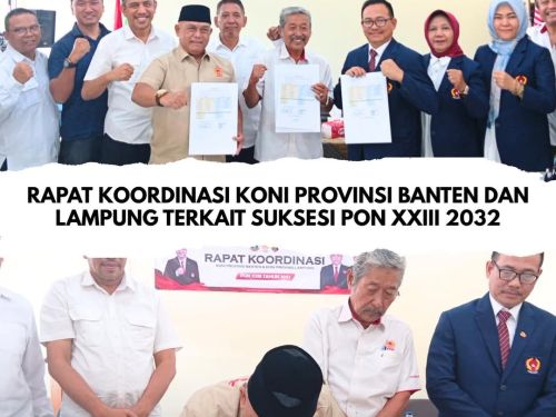 KONI Banten Sambut KONI Lampung dalam Rakor Persiapan Tuan Rumah PON XXIII 2032