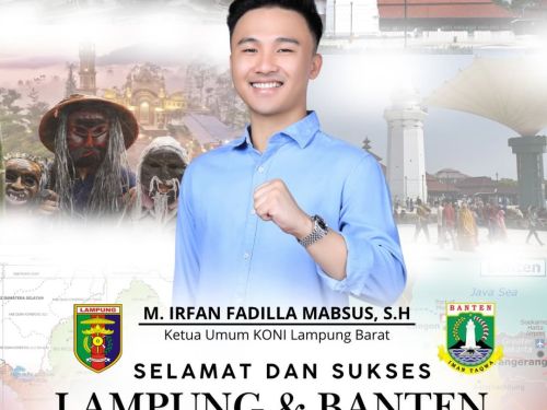 KONI Lampung Barat Ucapkan Selamat atas Penetapan Lampung dan Banten sebagai Tuan Rumah PON XXIII Tahun 2032