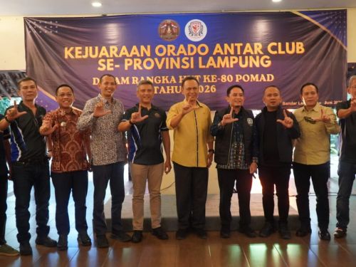 KONI Lampung Apresiasi Kejuaraan Antarklub Orado Lampung dalam Rangka HUT ke-80 POMAD