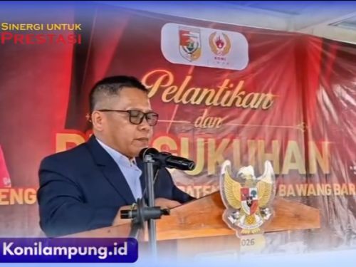 Pengurus KONI Kabupaten Tulang Bawang Barat Periode 2026 Resmi Dilantik