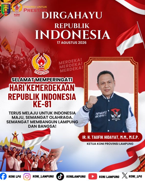Dirgahayu Republik Indonesia ke-81, Semangat Olahraga untuk Indonesia Maju