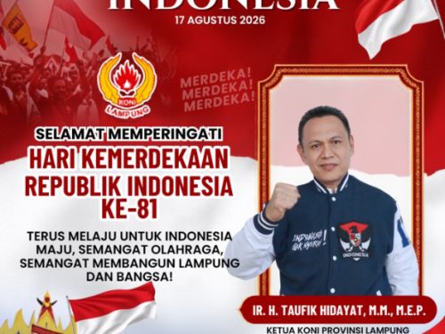 Dirgahayu Republik Indonesia ke-81, Semangat Olahraga untuk Indonesia Maju