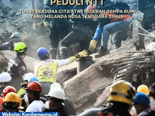 KONI Lampung Sampaikan Duka Cita atas Musibah Gempa Bumi di Nusa Tenggara Timur