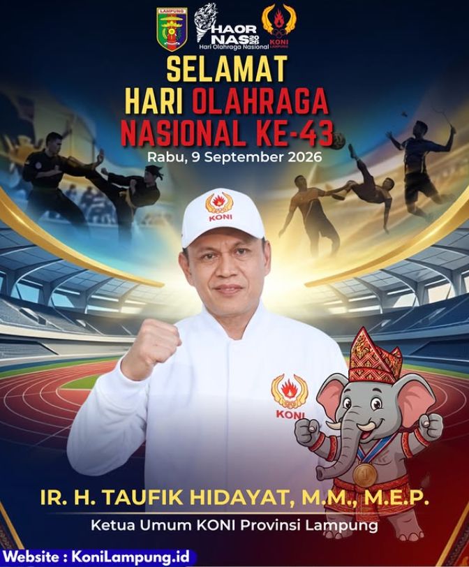Selamat Hari Olahraga Nasional ke-43 Tahun 2026