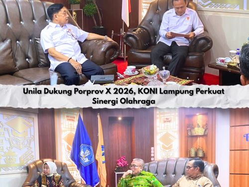 KONI Lampung Perkuat Sinergi dengan Universitas Lampung Dukung Porprov X 2026
