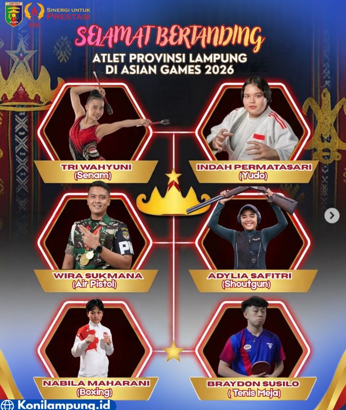 KONI Lampung Beri Dukungan kepada Atlet Lampung di Asian Games 2026