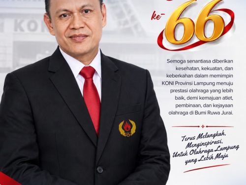 KONI Lampung Ucapkan Selamat Ulang Tahun kepada Ketua Umum Taufik Hidayat
