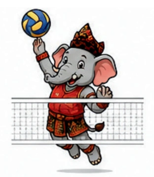 Maskot Bola Voli