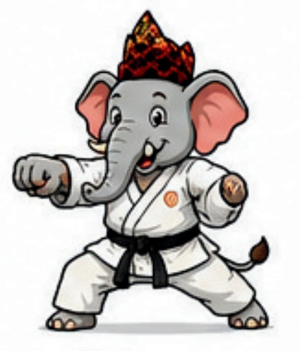 Maskot Karate